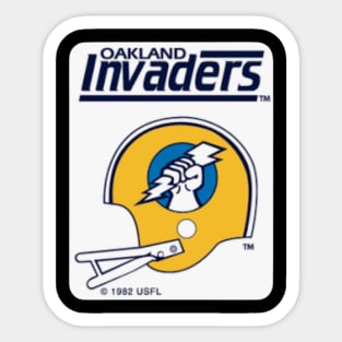 Oakland Invaders Sticker